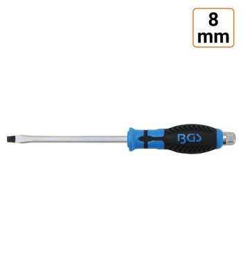 Tournevis plat 8 mm avec 6 pans extérieur