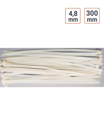 colliers plastique type Colson Rilsan 4.8 mm x 300 mm par 50 ex.