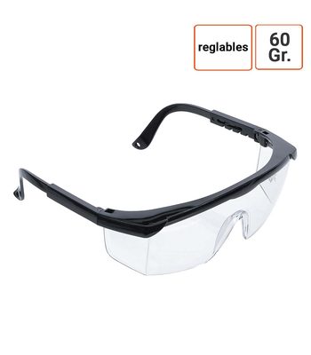 Lunettes de protection polycarbonate avec branches réglables