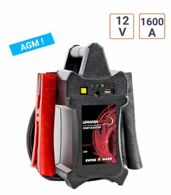 Booster Lemania 12V 1600 A et 5.8 KG de Qualité Suisse
