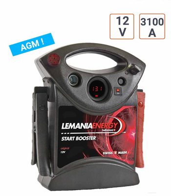 Booster Lemania 12V et 3100 A de Qualité Suisse