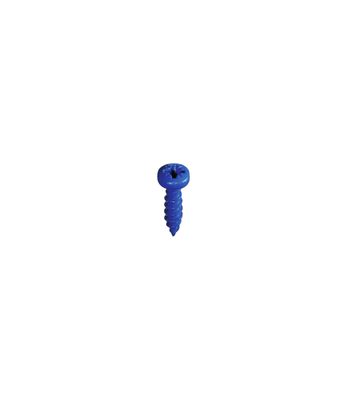 Sachet 25x vis pour plaque d'immat. Bleu
