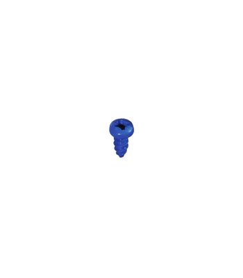 Sachet 25x vis pour plaque d'immat. Bleu