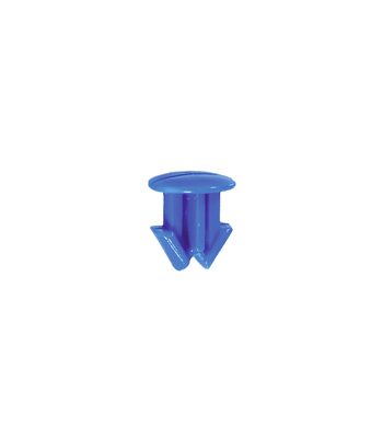 Sachet 25x rivet plastique plaque d'immat. Bleu