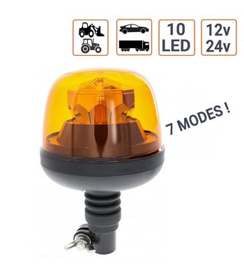 Gyrophare LED sur tige 12/24V
