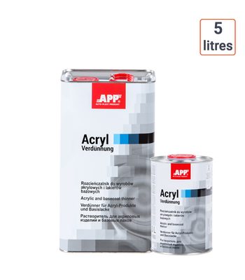 Diluant Acrylique  5 Litres - vitesse RAPIDE