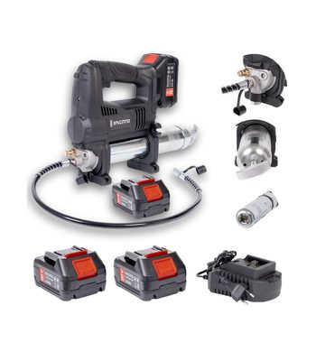 Pompe à Graisse sans fil 20 V + 2 Batteries de 4.0 Ah Invento