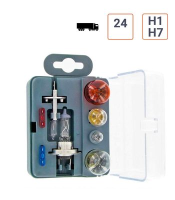 coffret de secours H7/H1 - 6 lampes 24v