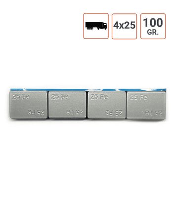 Masses adhésives Poids Lourds 100 Gr (4 X 25)