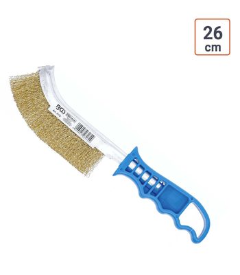 Brosse métallique en fil laiton 26 cm