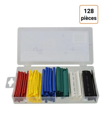 Coffret de 128 gaines thermorétractables assorties