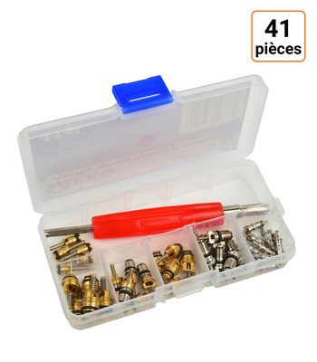 Coffret assortiment de 41 pièces de corps de valves pour climatisation
