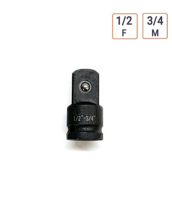 adaptateur réducteur douille à chocs 1/2 femelle vers 3/4 male