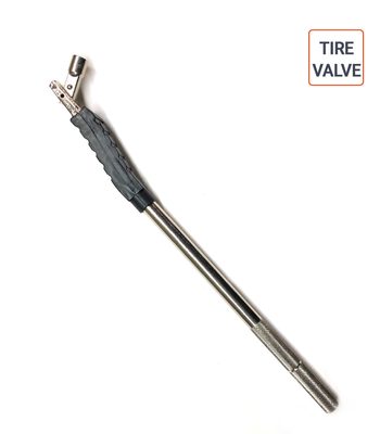 Tire valve métal avec sa protection plastique