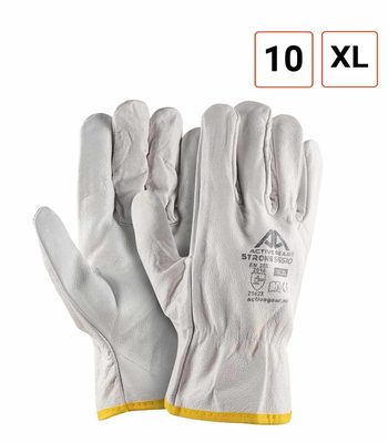 Gants de travail en cuir pleine fleur 100% naturel taille XL ou 10