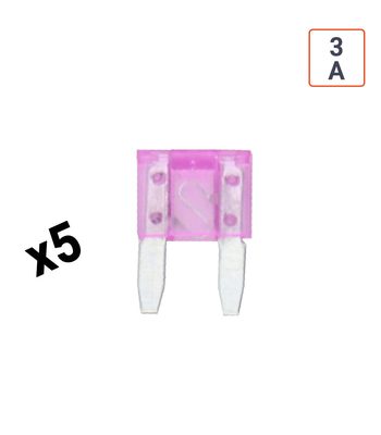 Fusible voiture Mini 3 A - vendu par 5 ex.