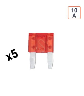 Fusible voiture Mini 10A - vendu par 5 ex.