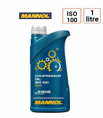 Huile Mannol Grade 100 pour compresseur à piston et rotatif