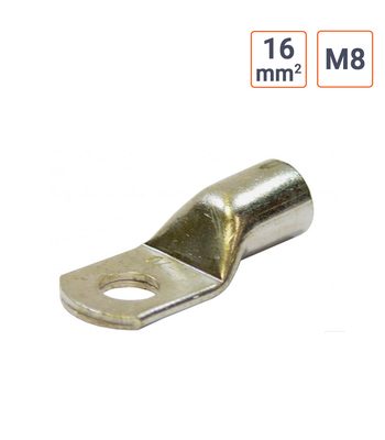 Cosse à souder - sertir 16 mm type M8 sachet de 25 pièces
