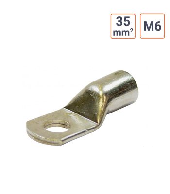 Cosse à souder - sertir 35 mm type M6 sachet de 25 pièces