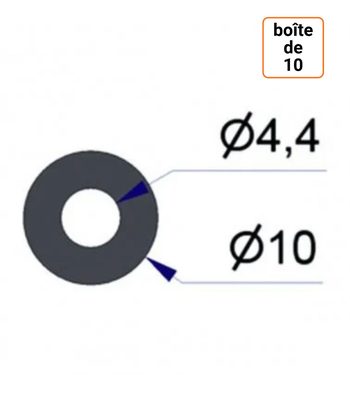 Joint pour raccord embout de gonflage côté valve par 10ex.