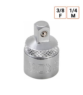 Adaptateur-réducteur douille 3/8 F vers 1/4 pouce M