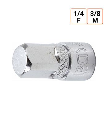 Adaptateur-réducteur douille 1/4 F vers 3/8 pouce M