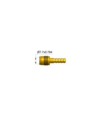 Embout Schrader pour rallonges souples tuyau de 5mm