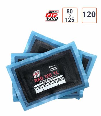 Emplâtre Rema TipTop Radial RAD120TL - 80x125mm - boite de 10 ex.