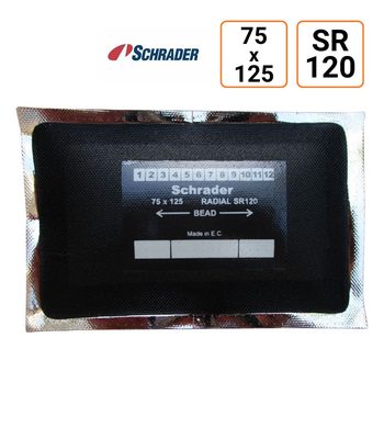 Emplatre SR 120 Schrader 75x125 mm - boite de 10 ex.