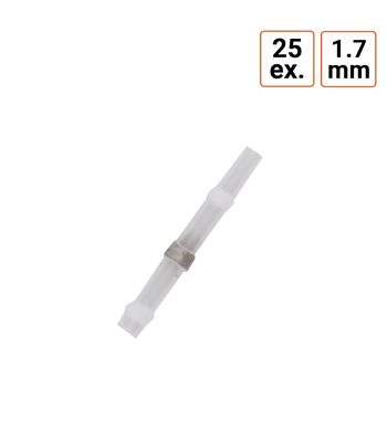 Cosse bout à bout thermorétractables diamètre 1,7 mm par 25 ex.