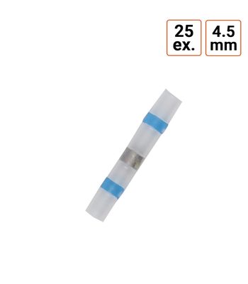 Cosse bout à bout thermorétractables diamètre 4.5 mm par 25 ex.