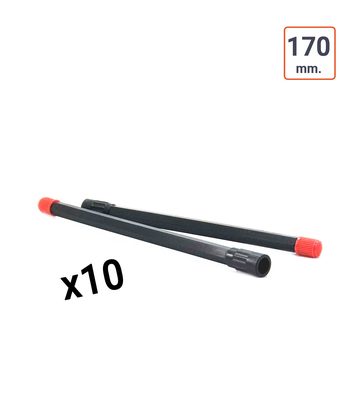 Rallonge de valve plastique rigide NOIR 170 mm