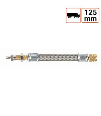Rallonge de valve en caoutchouc renforcée 125mm par 10 ex.