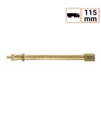 Rallonge de valve en laiton 115mm par 10 ex.